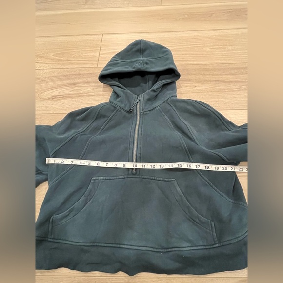 Lululemon Size M / L Scuba Oversized 1/2 Zip Hoodie Submarine Blue - Picture 3 of 6